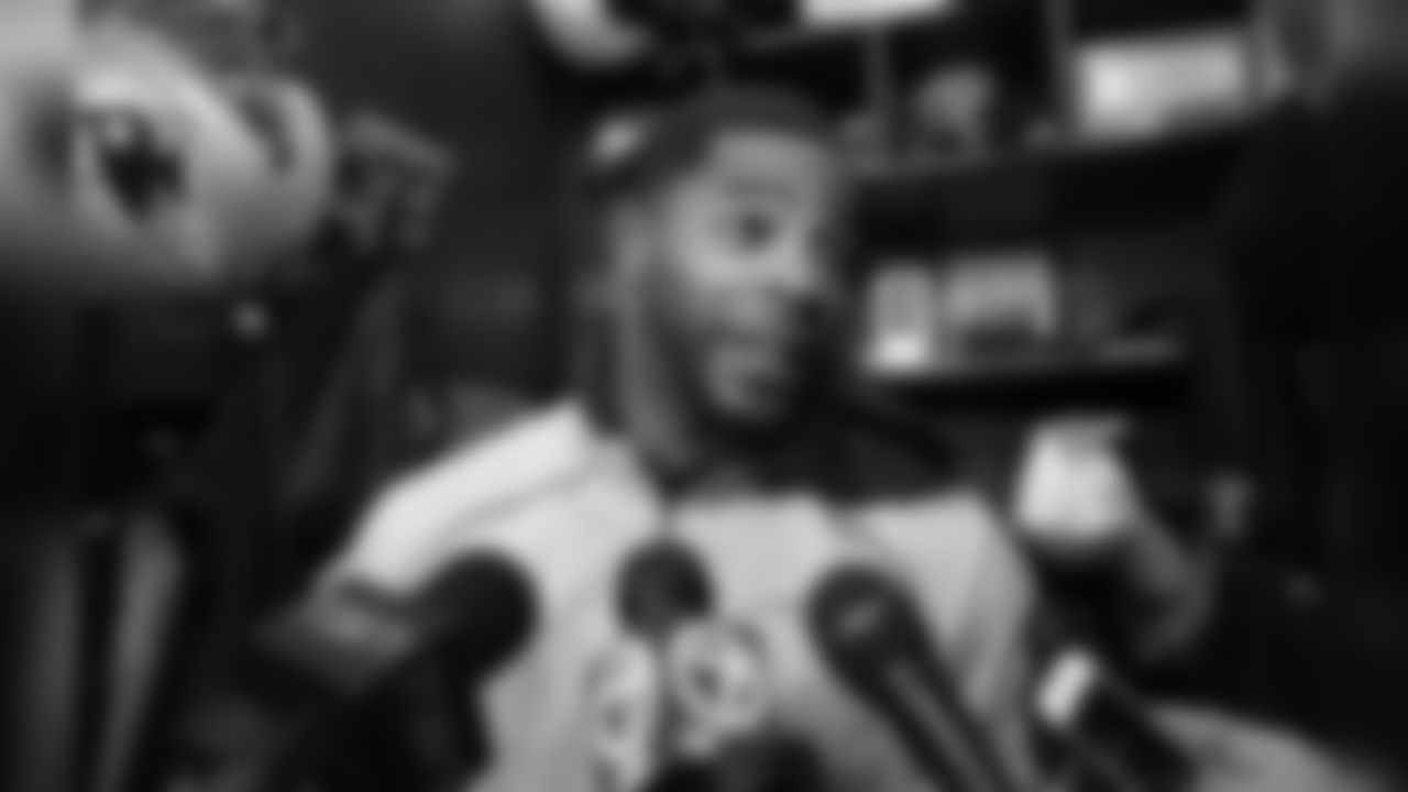New England Patriots cornerback Malcolm Butler faces reporters in the team's locker room following an NFL football team practice, Thursday, Jan. 26, 2017, in Foxborough, Mass. The Patriots are to play the Atlanta Falcons in Super Bowl LI, Feb. 5, 2017, in Houston. (AP Photo/Steven Senne)