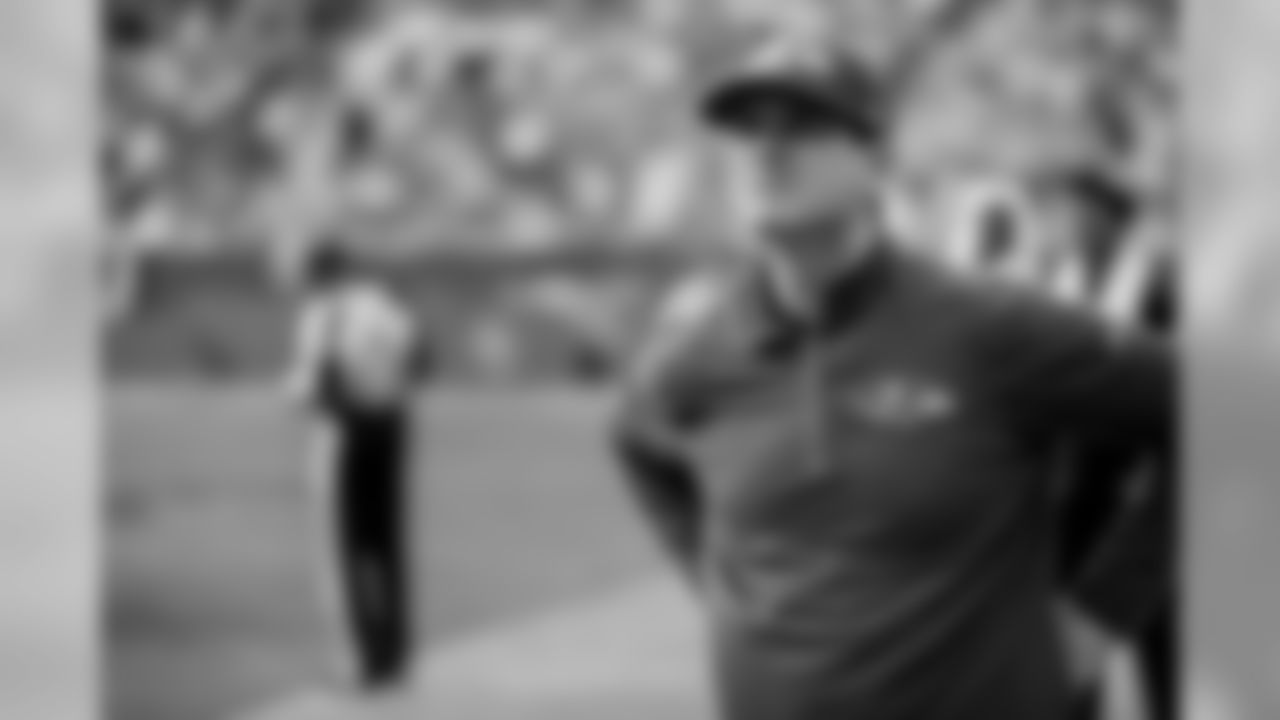 Jim Harbaugh on the Baltimore Ravens sideline.