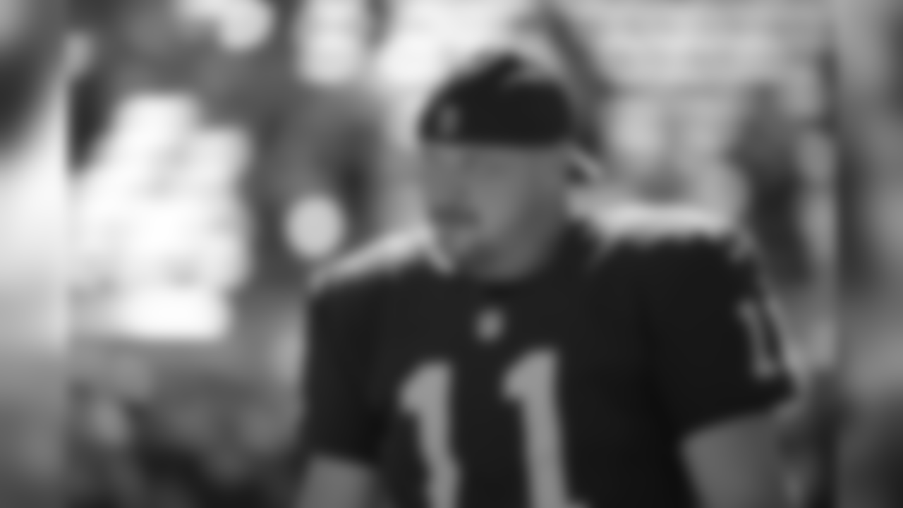 Oakland Raiders kicker Sebastian Janikowski (11) warms up before an NFL football game against the Jacksonville Jaguars in Jacksonville, Fla., Sunday, Oct. 23, 2016. (AP Photo/Phelan M. Ebenhack)