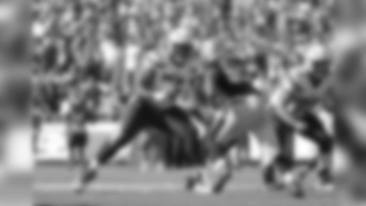 San Diego Chargers offensive lineman D.J. Fluker (76) pass blocks during an NFL game against the New Orleans Saints on Sunday, Oct. 2, 2016, in San Diego, Ca. The Saints won the game, 35-34. (Greg Trott via AP)
