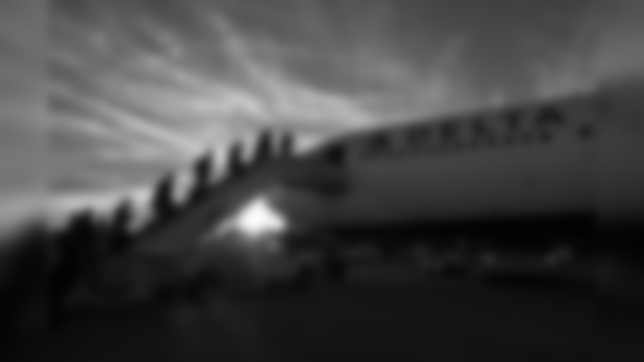 The Seahawks departed Seattle upon their Delta charter flight amid a cold, but glorious setting sun as they headed across the country for the road game against the Jacksonville Jaguars.