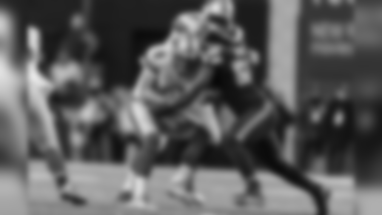 Seattle's Cliff Avril sacks Detroit quarterback Matthew Stafford just prior to the two-minute warning.