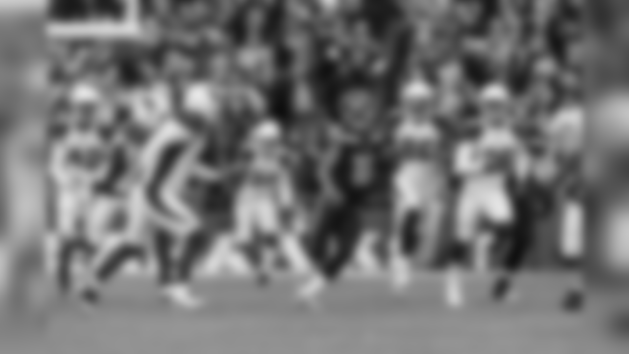 Seattle's Tyler Lockett heads upfield with a kickoff return for touchdown to put the Seahawks on the board.