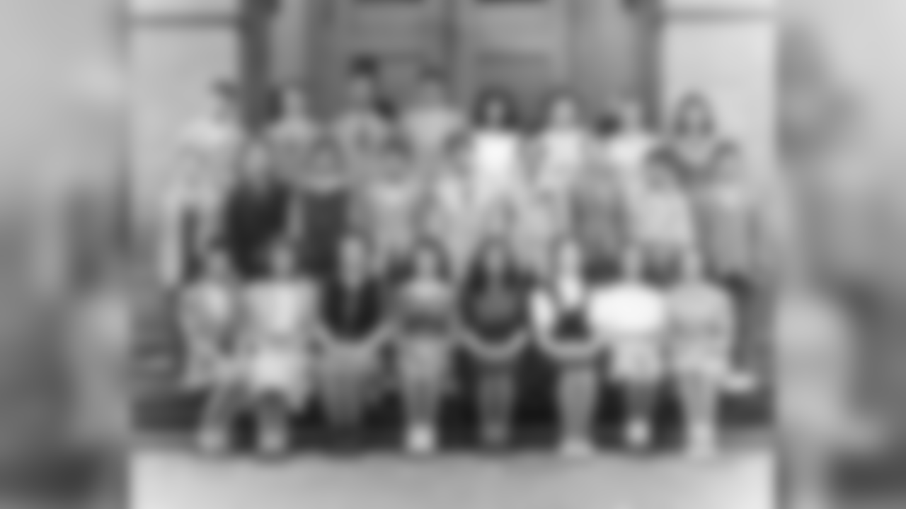 Dan Rooney, top left, pictured with his class mates and Patricia Rooney, front row third from the right.