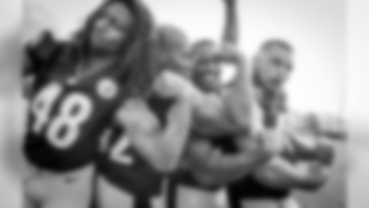 Bud Dupree, James Harrison, Arthur Moats, and Cameron Heyward