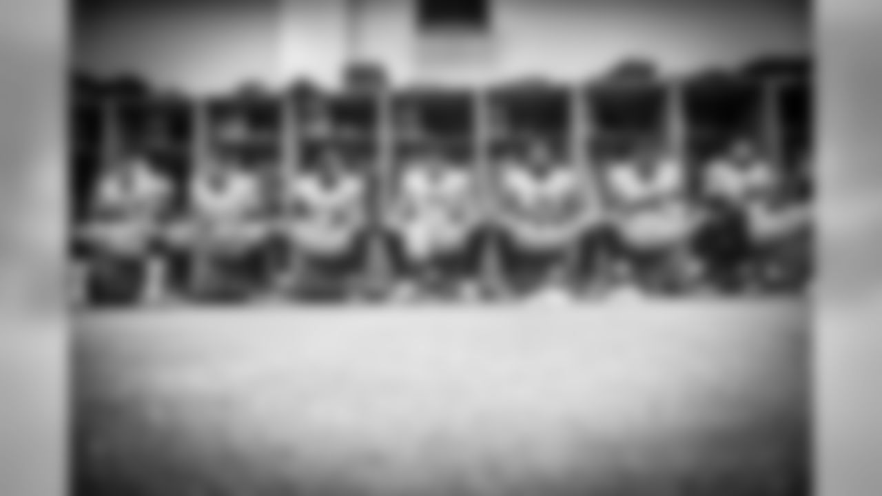 B.J. Finney, David DeCastro, Maurkice Pouncey, Ramon Foster, Chris Hubbard, Marcus Gilbert, and Alejandro Villanueva