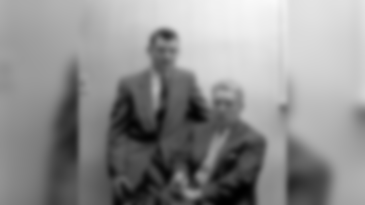 Dan Rooney and his father, Art Rooney.