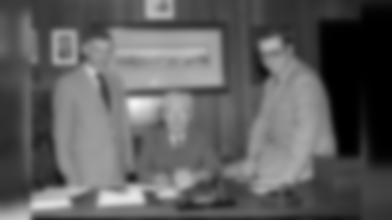 Dan Rooney with his father Art Rooney and brother Art Rooney Jr.