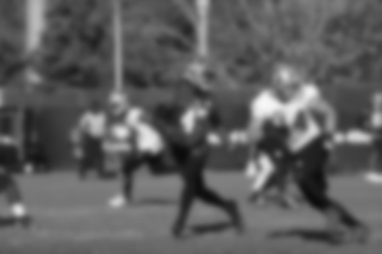 LB Elijah Lee and FB Kyle Juszczyk