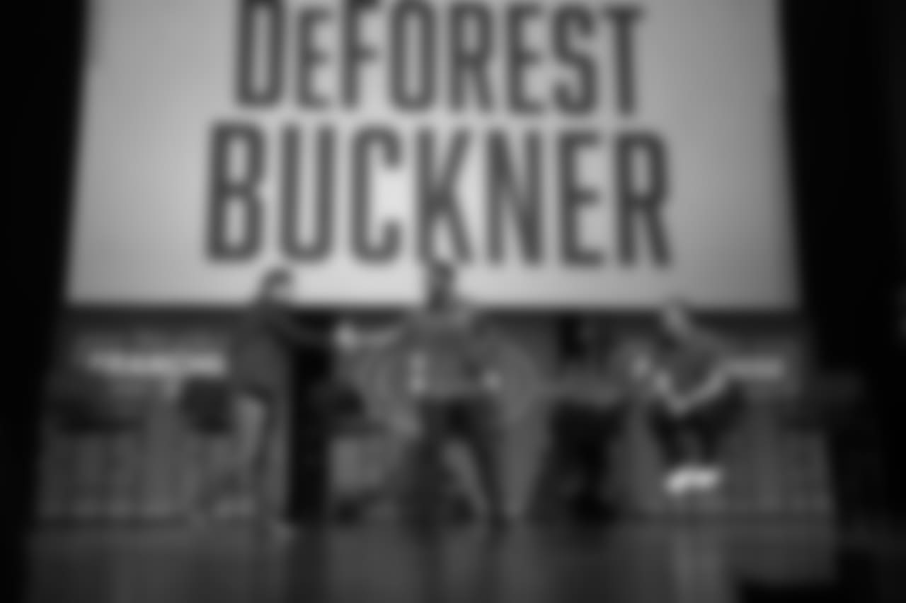 DL DeForest Buckner, CB Richard Sherman and T Joe Staley