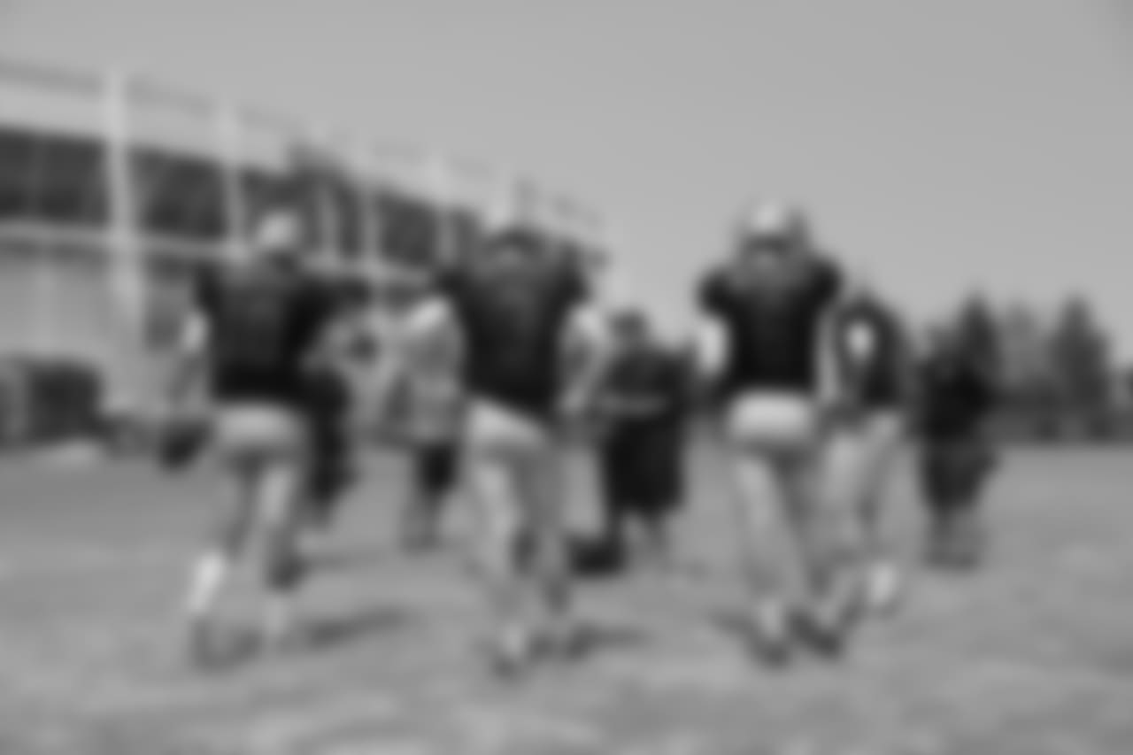 QB Jimmy Garoppolo, QB C.J. Beathard, QB Jack Heneghan and QB Nick Mullens