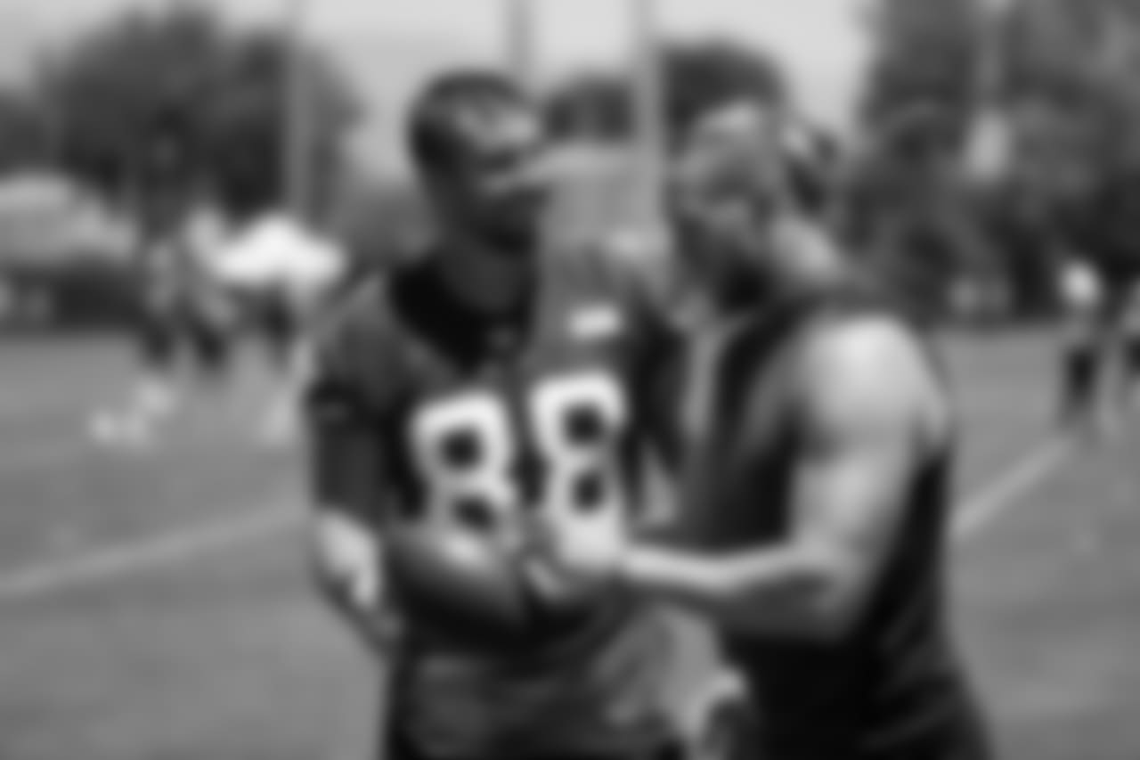 TE Garrett Celek and LS/TE Kyle Nelson