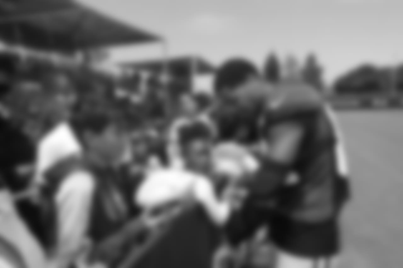 WR Kendrick Bourne
Day 5: International Rescue Committee, SFLGBT and African American Services Hosted by Wide Receivers