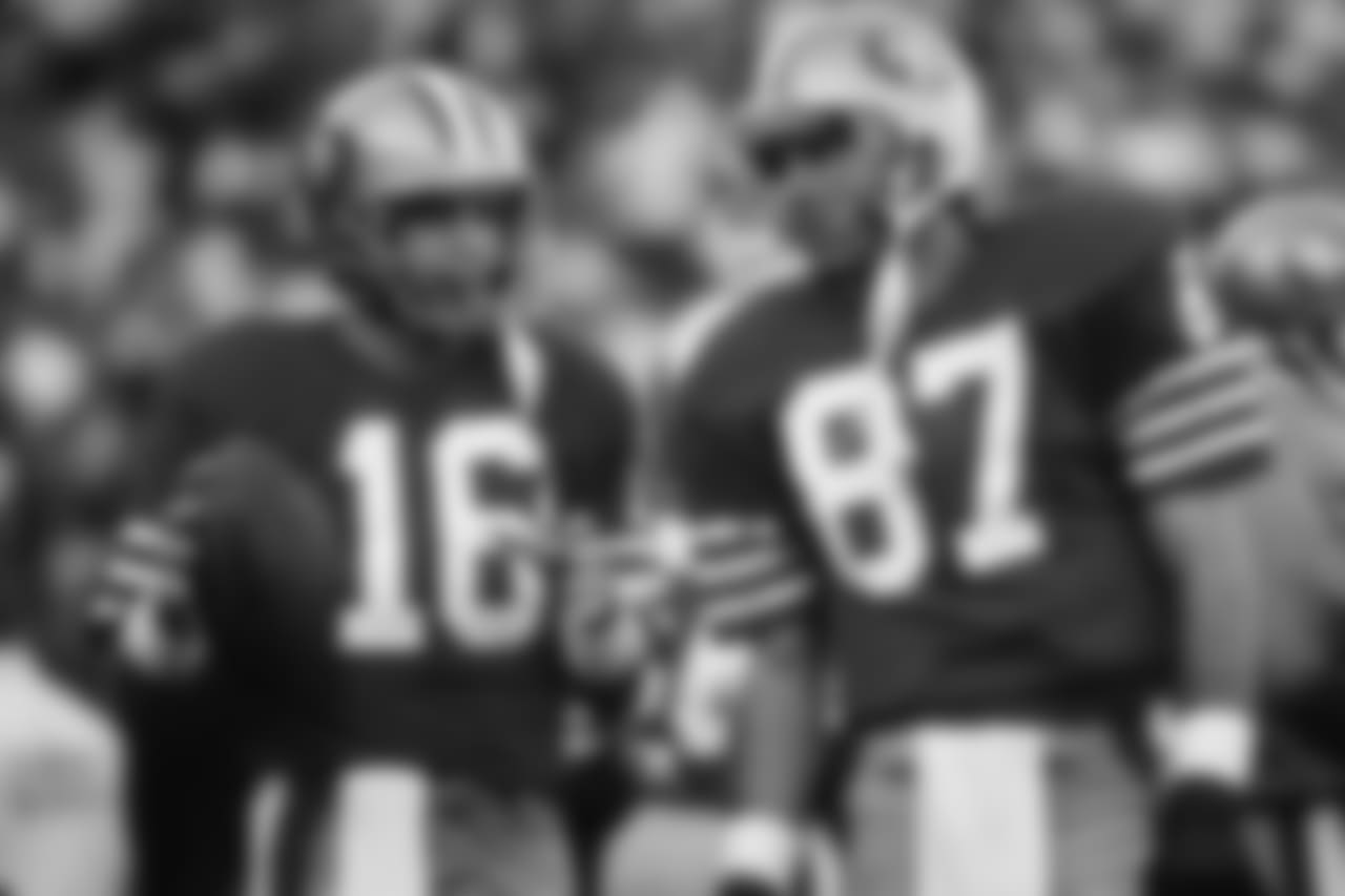 QB Joe Montana and WR Dwight Clark