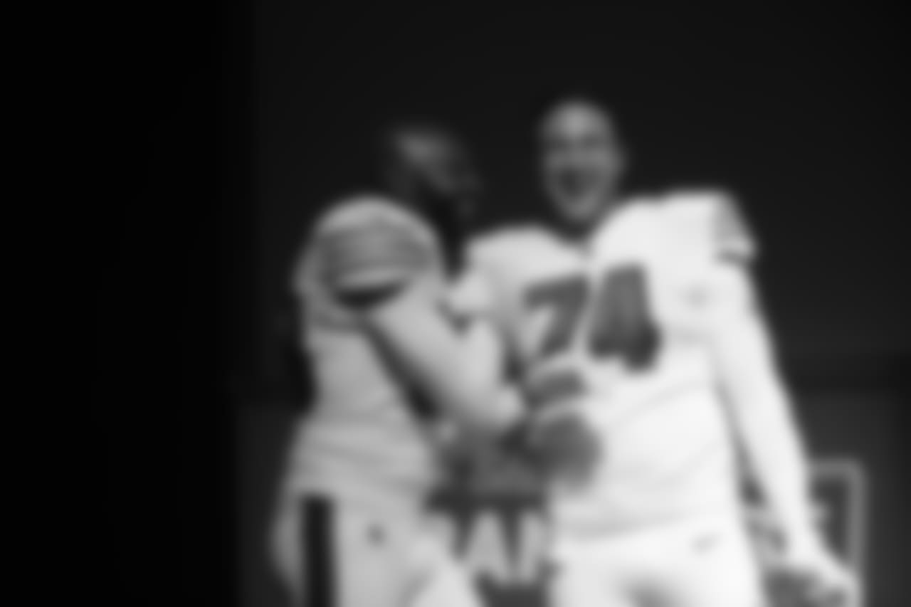 Jerry Rice and T Joe Staley