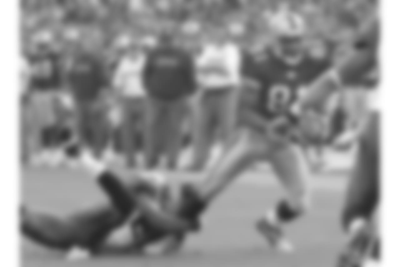 2002 -- 49ers wideout Terrell Owens.