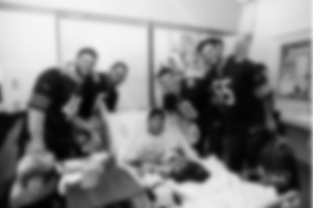 FB Michael Burton, OL Cody Whitehair, QB Mitchell Trubisky, C Hroniss Grasu