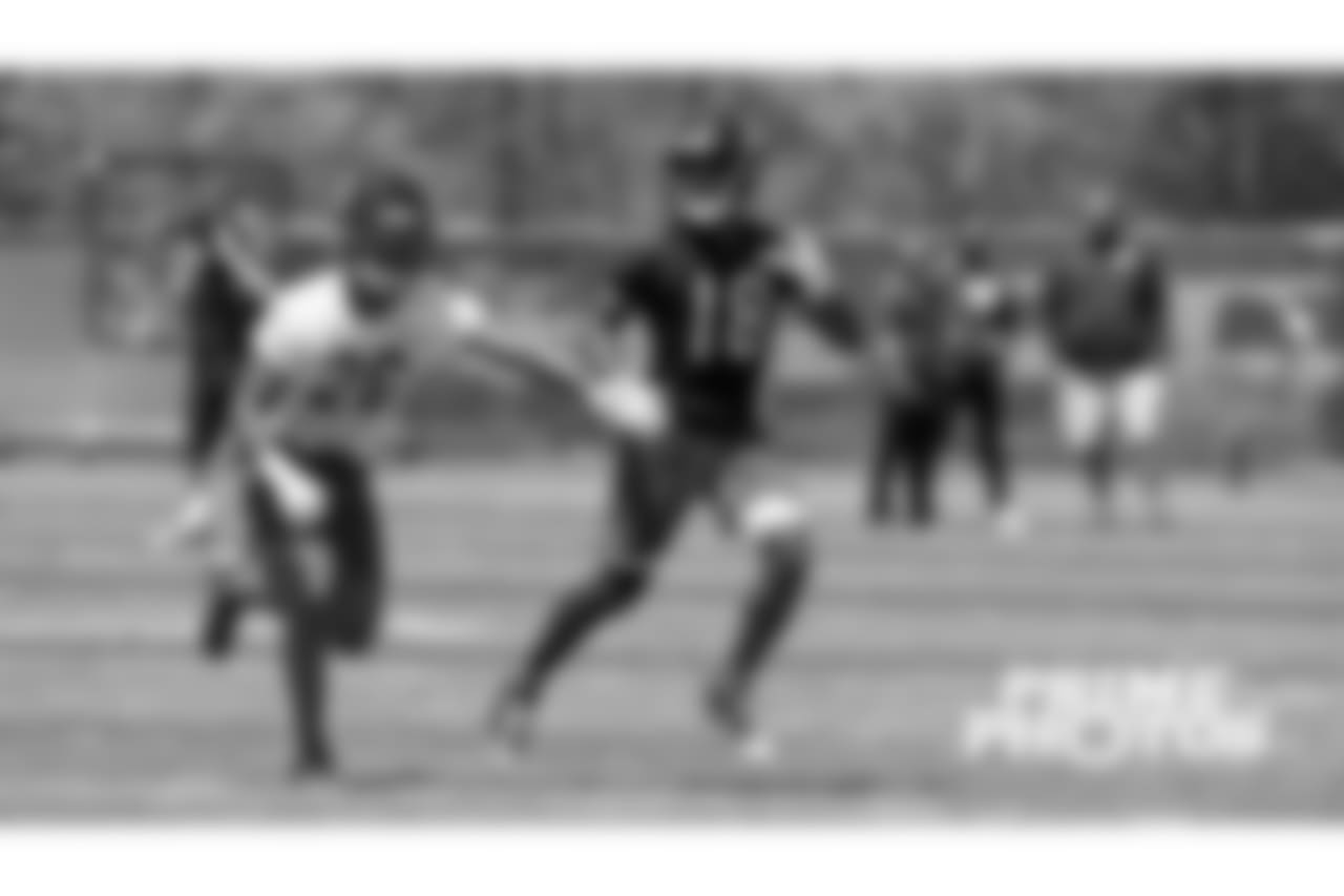 Chicago Bears played and coaches on the field for OTA's at Halas Hall, Wednesday, May 23, 2018, in Lake Forest, Illinois.