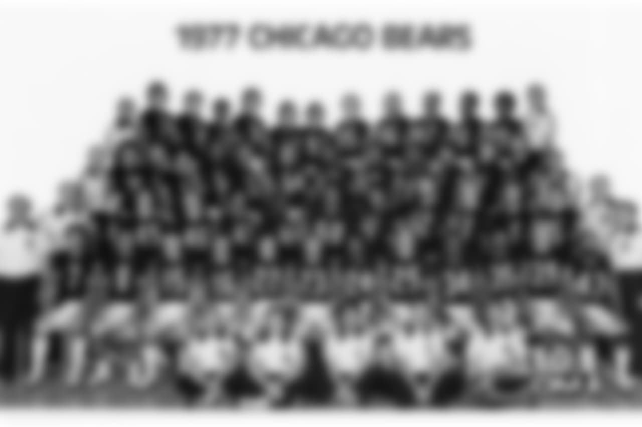 Avellini 8. Evans 15. Phipps 16. Thomas 22. Musso 23. Waltersheid 24. Livers 25. Best 34. Payton 35. Harper 39. Earl 43. Clemons 44. Schmidt 45. Fencik 46. Plank 47. Spivey 48. Ellis 50. Bryant 51. Rogers 52. Neal 53. Peiffer 54. Hicks 55. Buffone 57. Rives 58. Muckensturm 59. Campbell 62. Jiggetts 63. Dean 64. Albrecht 65. Jackson 68. Osborne 69. Sorey 70. Lick 73. Hartenstine 74. Meyers 75. Sevy 76. Rydalch 80. Rather 81. Bradley 83. Rivera 84. Baschnagel 85. Schubert 86. Parsons 87. Newsome 88. Latta 89. Scott Jack Pardee - Head Coach