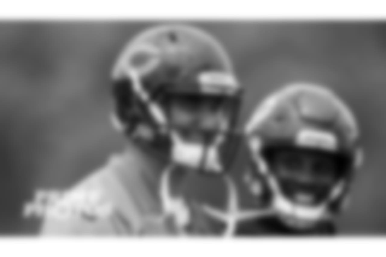 Chicago Bears played and coaches on the field for OTA's at Halas Hall, Wednesday, May 30, 2018, in Lake Forest, Illinois.