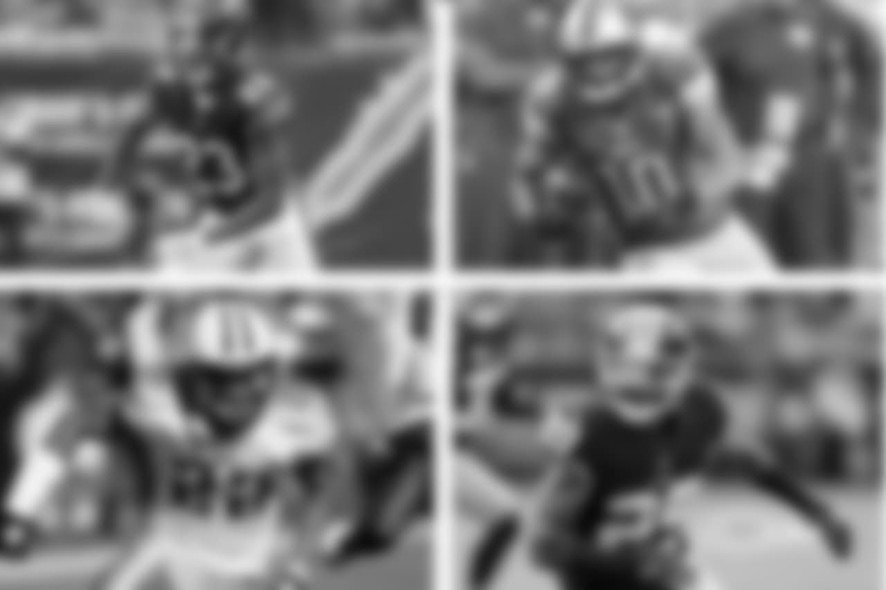Kyle Fuller (Bears CB) and brothers Corey (Lions WR), Vincent (Titans, Lions DB) and Kendall (Redskins, Chiefs CB).
Photo credit: Scott Boehm / Detroit Lions / Paul Jasienski / Paul Spinelli / AP Photo