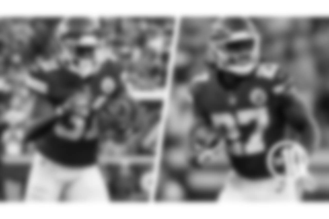 4. Kansas City Chiefs: 2447
Akeem Hunt (665), Kareem Hunt (1782)