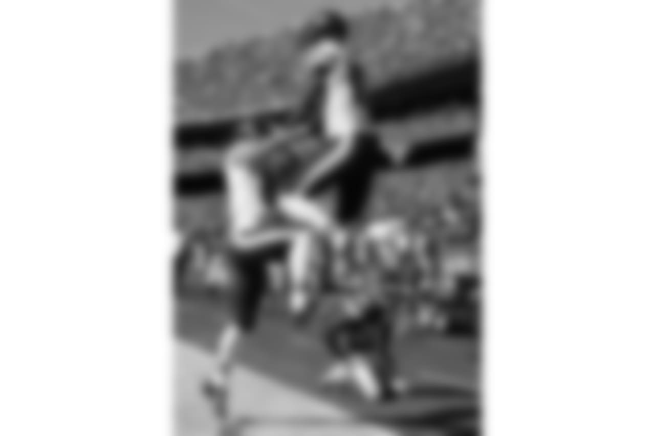 Chicago Bears wide receiver Marquess Wilson celebrates his touchdown catch with wide receiver Marc Mariani
