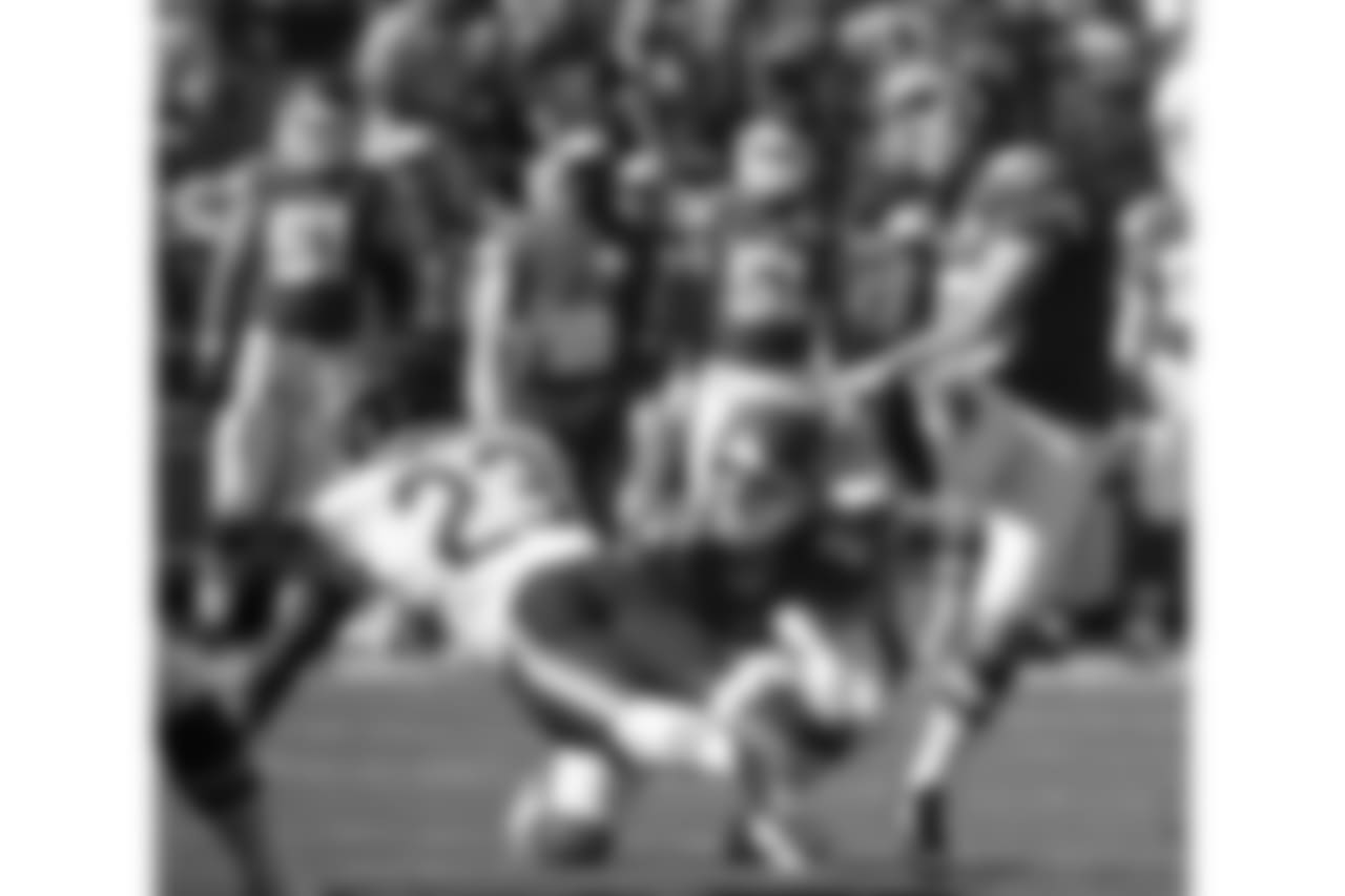 Kansas City Chiefs kicker Cairo Santos boots an extra point