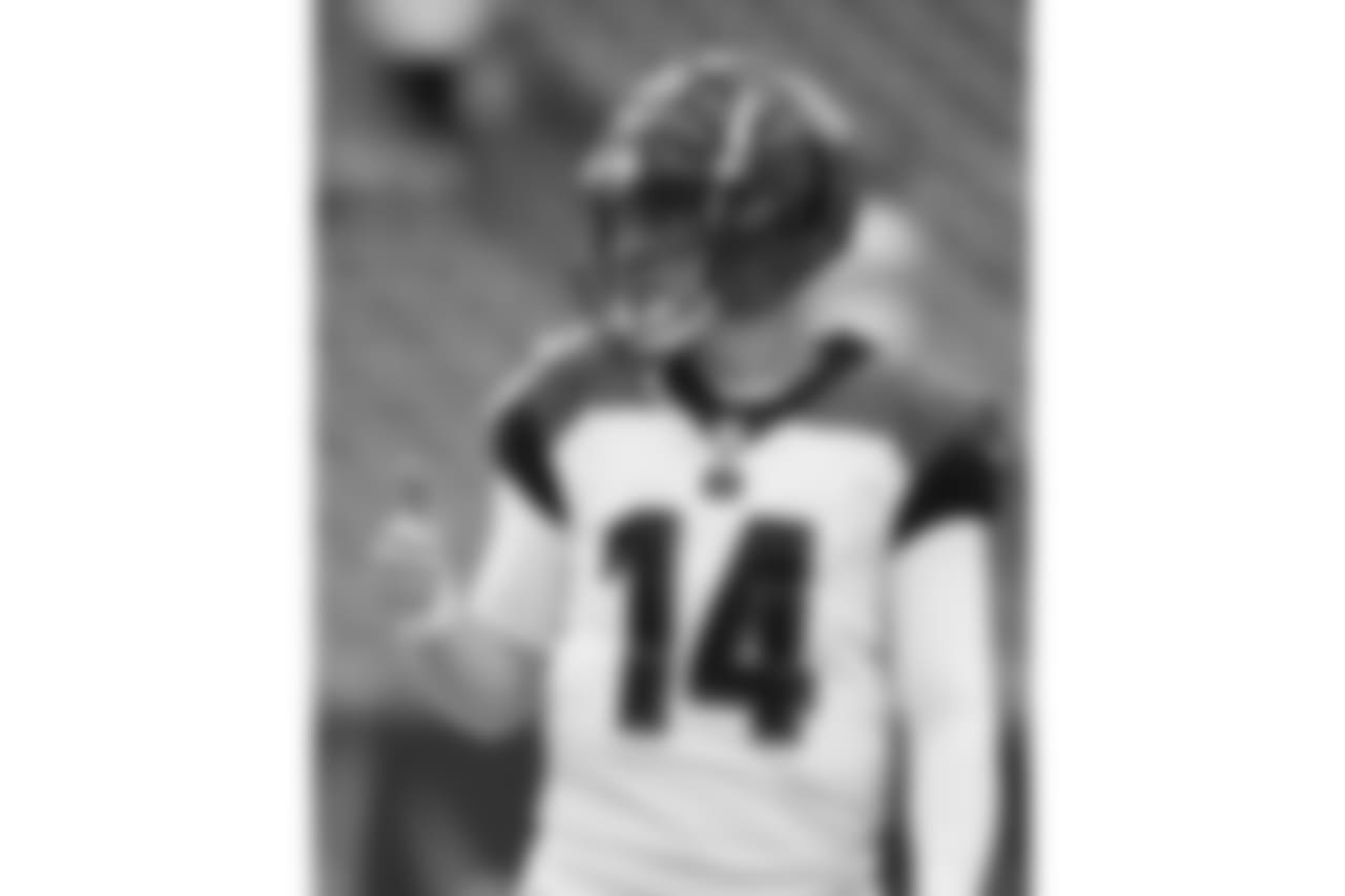 Cincinnati Bengals quarterback Andy Dalton practices before an NFL preseason football game, Thursday, Aug. 9, 2018, in Cincinnati. (AP Photo/Frank Victores)