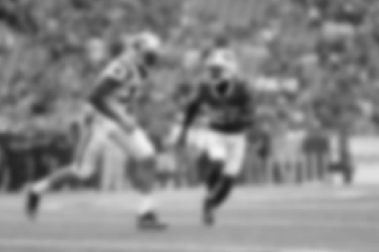 Buffalo Bills cornerback Tre'Davious White (27) - Buffalo Bills vs Carolina Panthers at New Era Field.
Photo by Kevin Hoffman
August 9, 2018