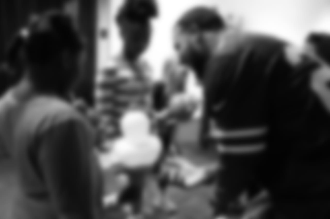 Micah Hyde (23) at Micah Hyde's Thanksgiving Dinner