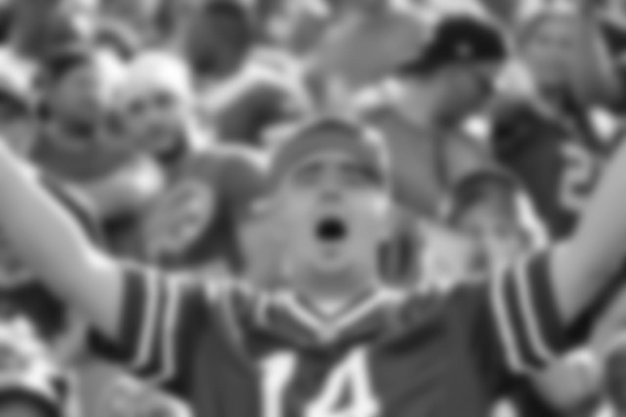 Bills fans At New Era Field for the Week 7 game against the Buccs.