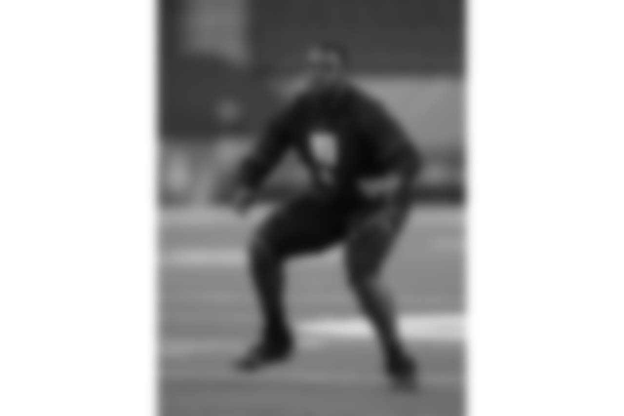 Measured at 6-3, 295 pounds. Had an arm length of 33 ¾ inches and a hand span of 9 ½ inches. Ran a 4.40 20-yard shuttle, recorded a 30.5-inch vertical leap and 21 reps on the bench press.