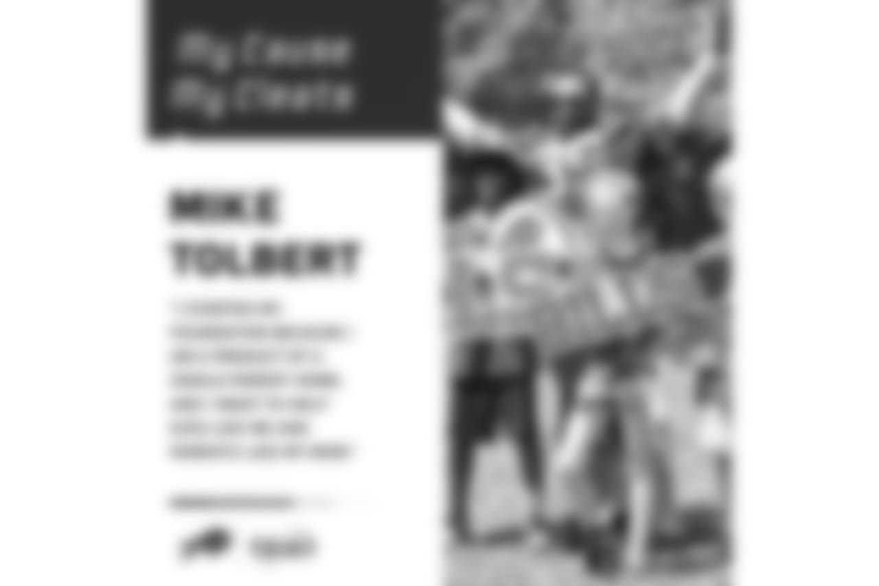 FB Mike Tolbert (35) -Single Parents and Developing Education- Tolbert Family Spade Foundation