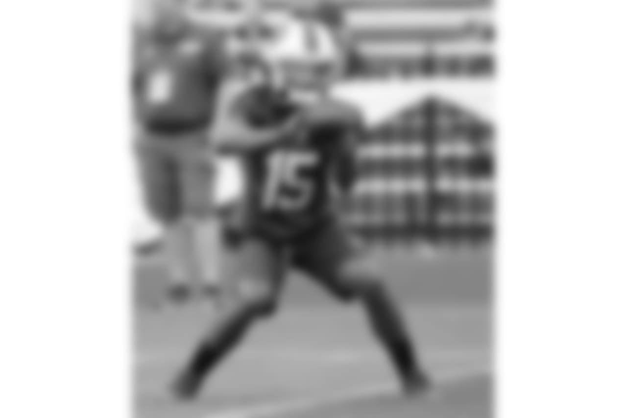 Buffalo Bills wr Kaelin Clay #15 - 2018 Buffalo Bills Training Camp at St. John Fisher College.
Photo by Bill Wippert
August 7, 2018
