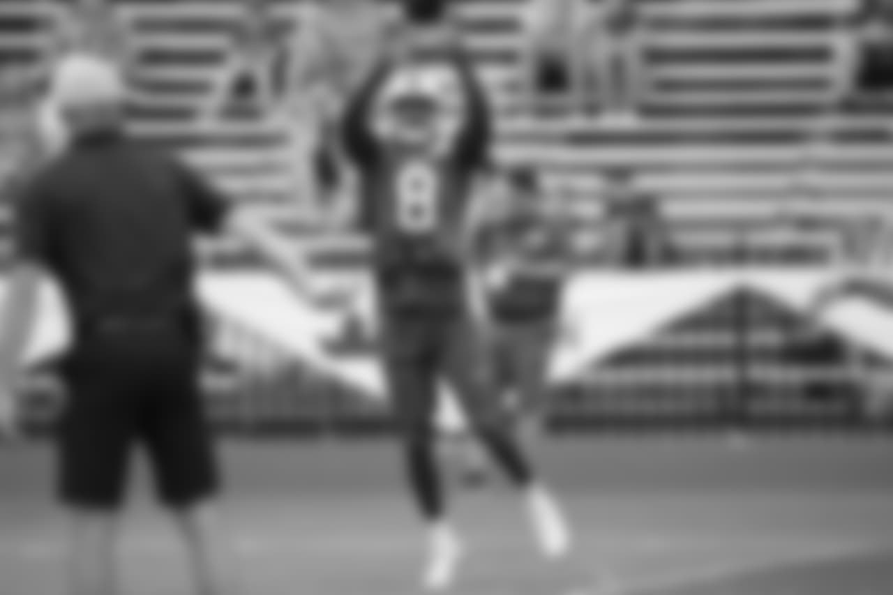Buffalo Bills wr Robert Foster #8 - 2018 Buffalo Bills Training Camp at St. John Fisher College.
Photo by Bill Wippert
August 7, 2018