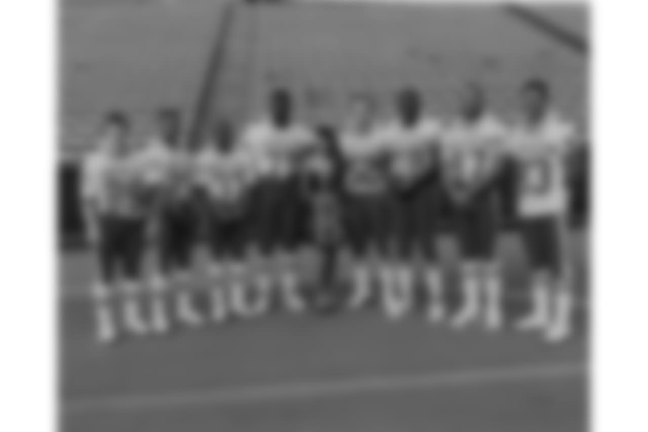 WR Steve Tasker, S Henry Jones, CB Nate Odomes, T Howard Ballard, T Will Wolford, DE Bruce Smith, LB Cornelius Bennett, WR Andre Reed (1992)