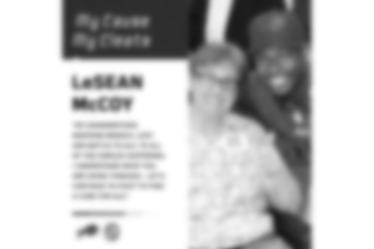 RB LeSean McCoy (25)- ALS- Shades of Greatness Foundation