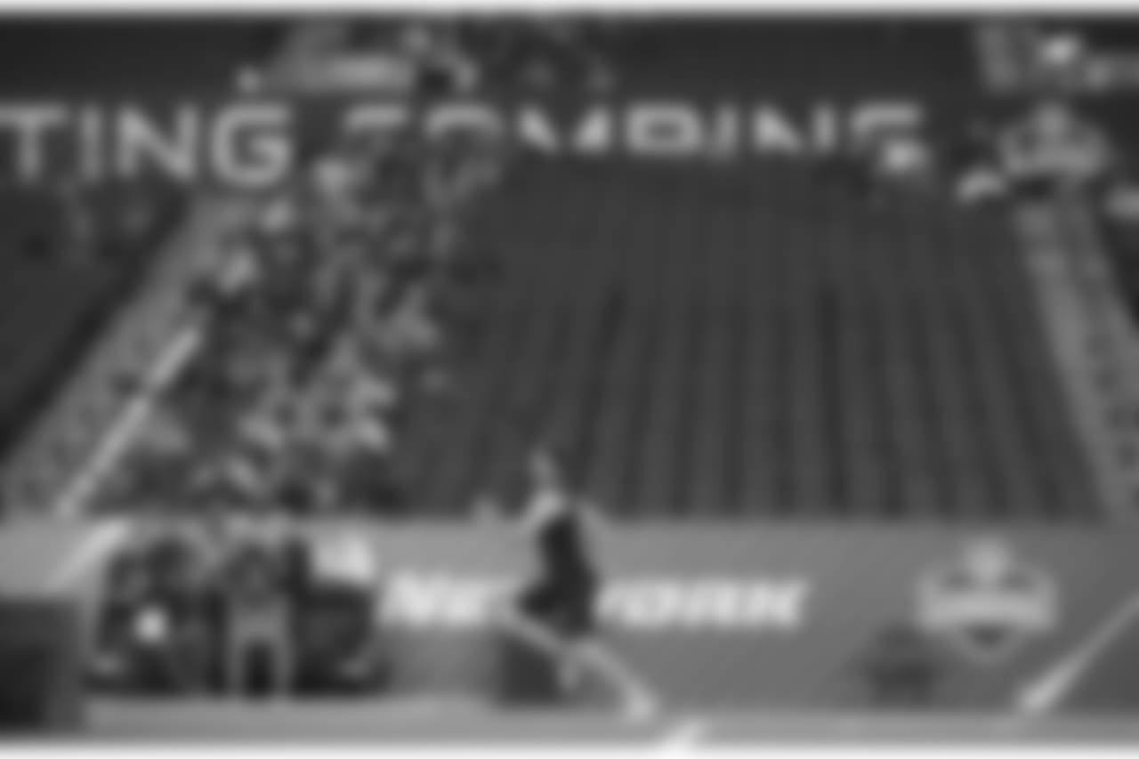 Measured at 6-3, 221 pounds. Ran a 4.85 40-yard dash, recorded a 105-inch broad jump and 26.5-inch vertical jump.