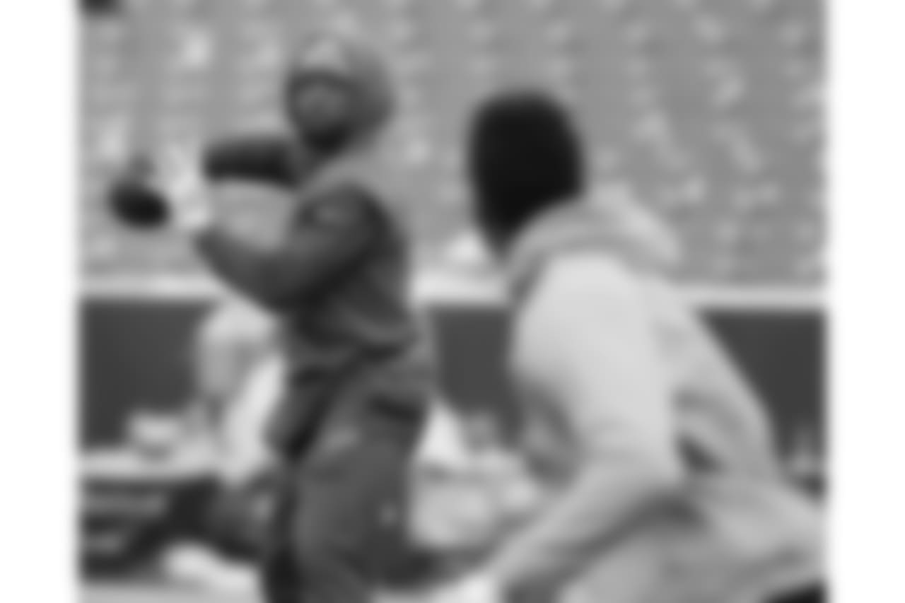 Tyrod Taylor #5, QB, and Zay Jones #11, WR