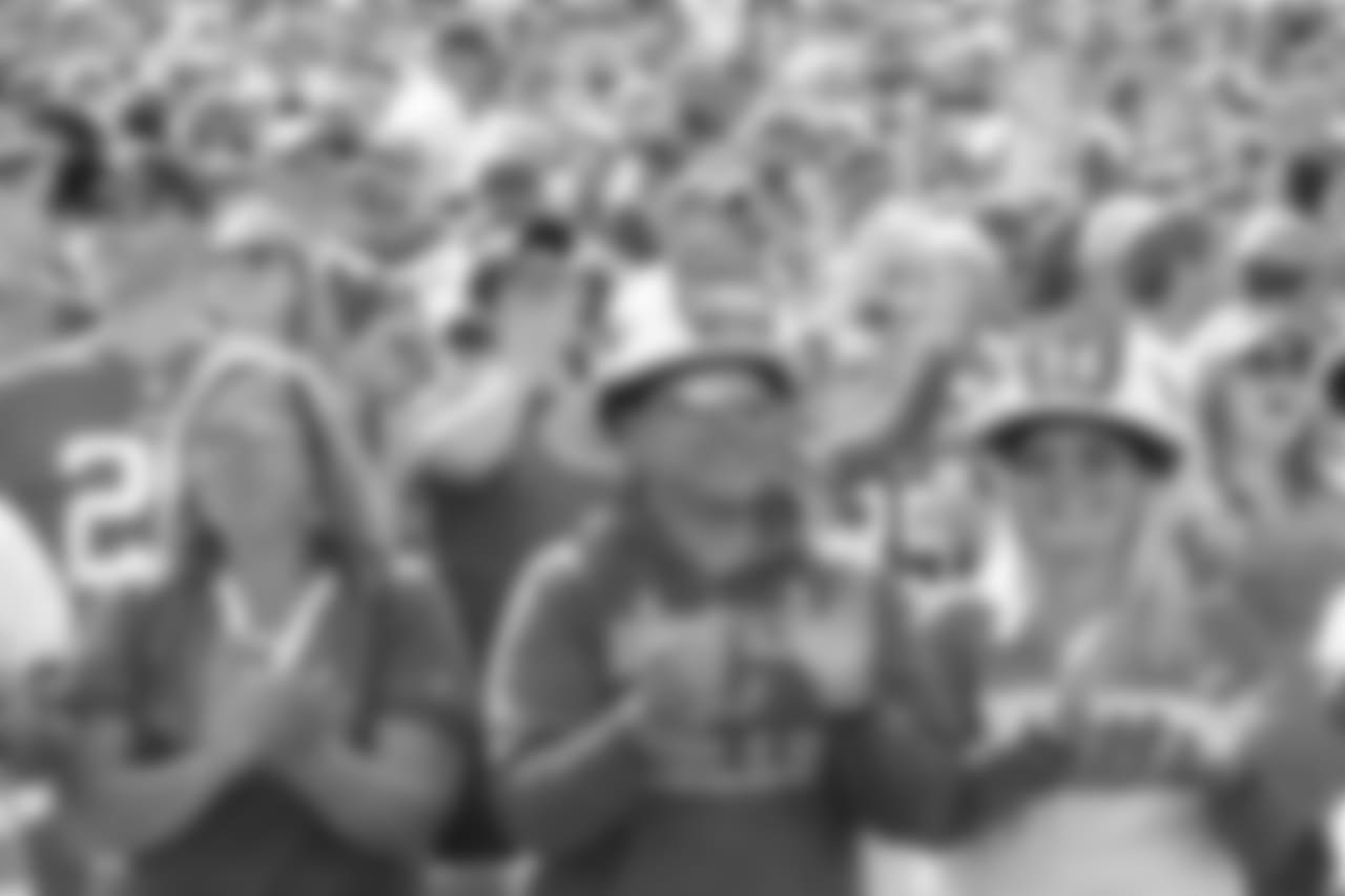 Bills fans at New Era Field for the home opener against the Jets.