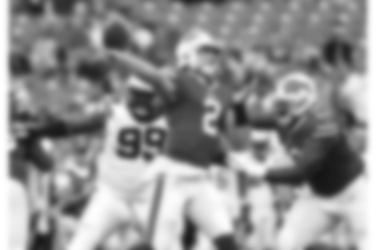 Buffalo Bills quarterback Nathan Peterman (2) - Buffalo Bills vs Carolina Panthers at New Era Field.
Photo by Craig Melvin
August 9, 2018