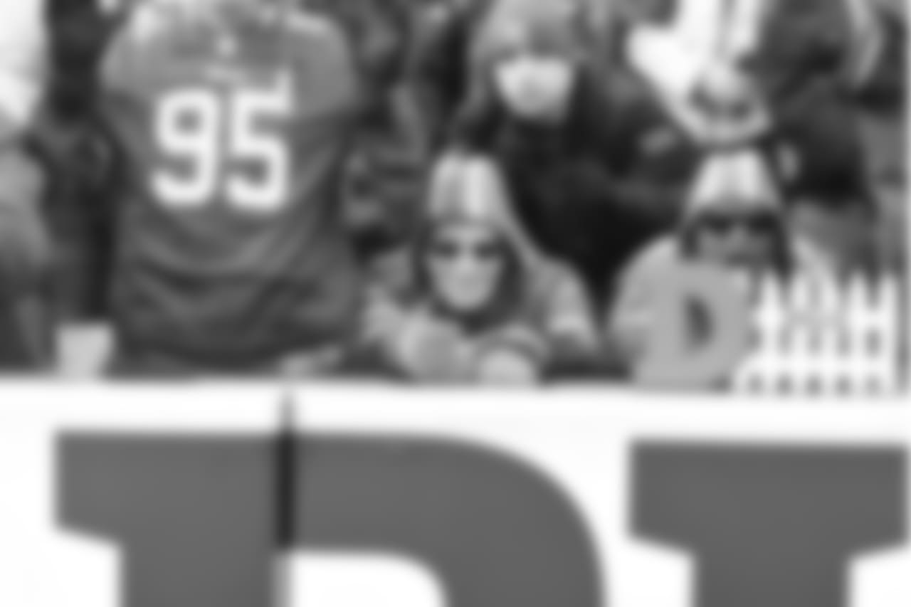 Bills fans at New Era Field for the Week 13 game against the Patriots.