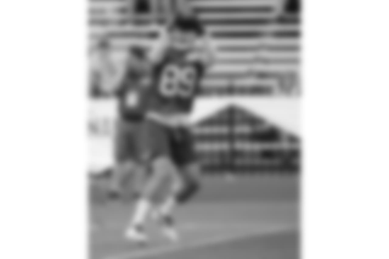Buffalo Bills wr Brandon Reilly #89 - 2018 Buffalo Bills Training Camp at St. John Fisher College.
Photo by Bill Wippert
August 7, 2018