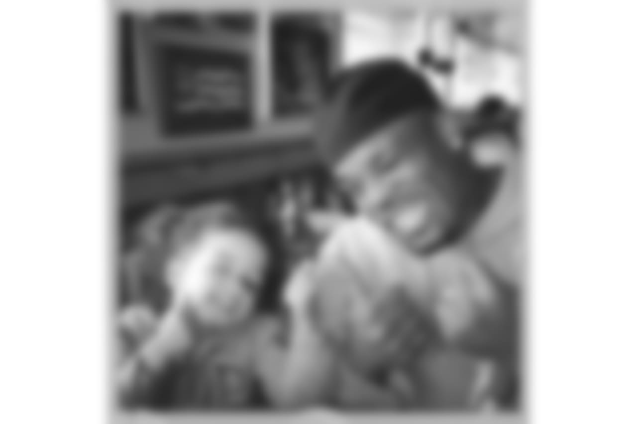 Fred Jackson with his daughter