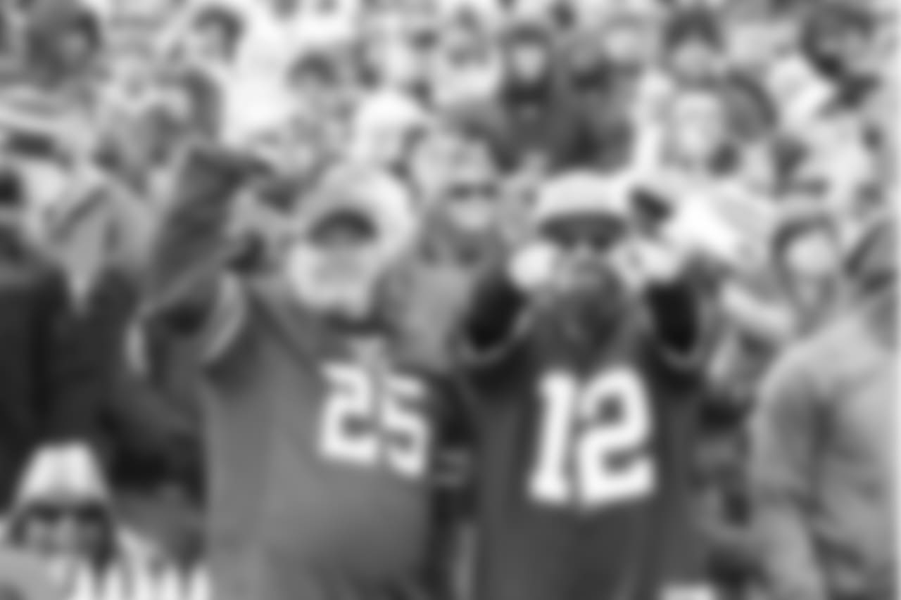Bills fans at New Era Field for the Week 13 game against the Patriots.