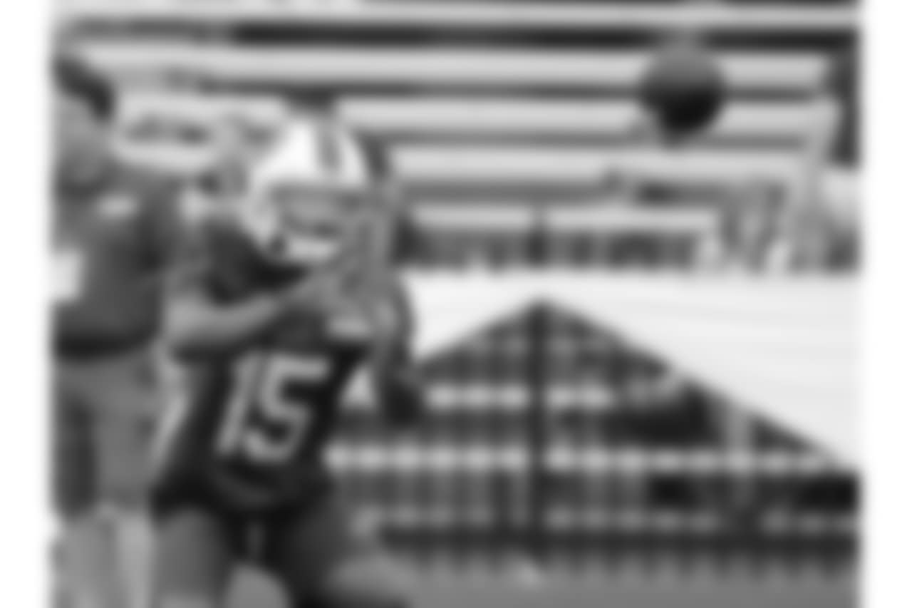 Buffalo Bills wr Kaelin Clay #15 - 2018 Buffalo Bills Training Camp at St. John Fisher College.
Photo by Bill Wippert
August 7, 2018