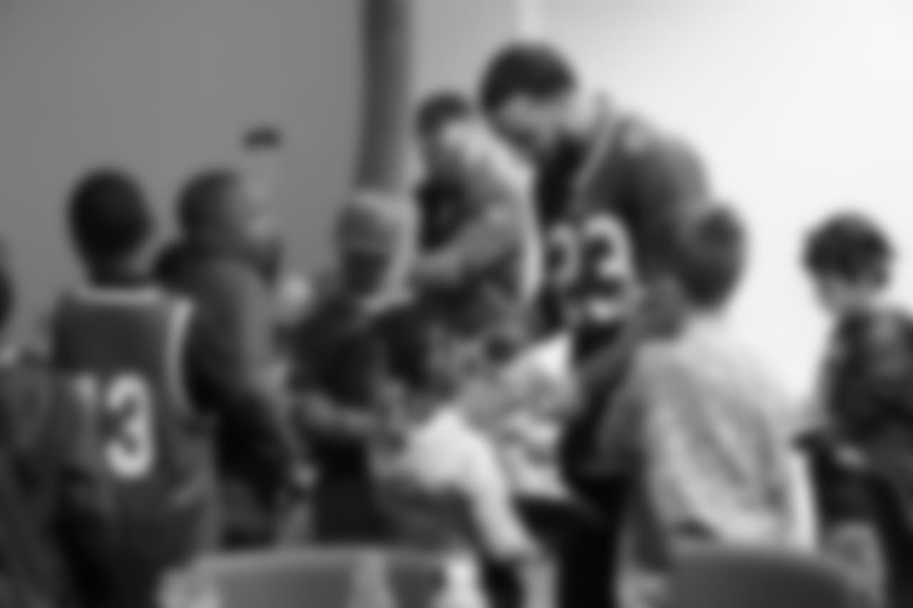Micah Hyde (23) at Micah Hyde's Thanksgiving Dinner