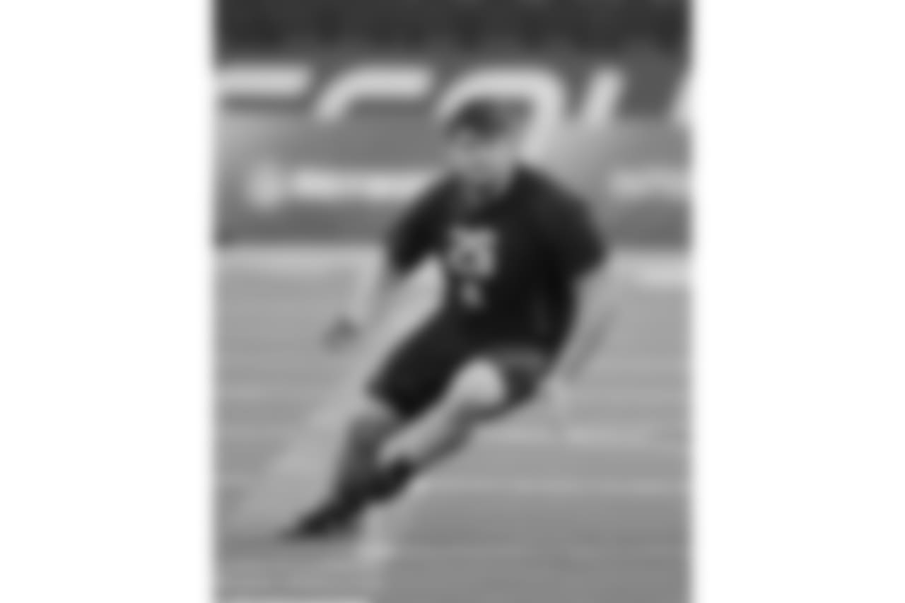 Measured at 6-5, 329 pounds. Had an arm length of 33 ¾ inches and a hand span of 10 3/8 inches. Ran a 4.62 20-yard shuttle, recorded a 26.5-inch vertical leap and 35 reps on the bench press.