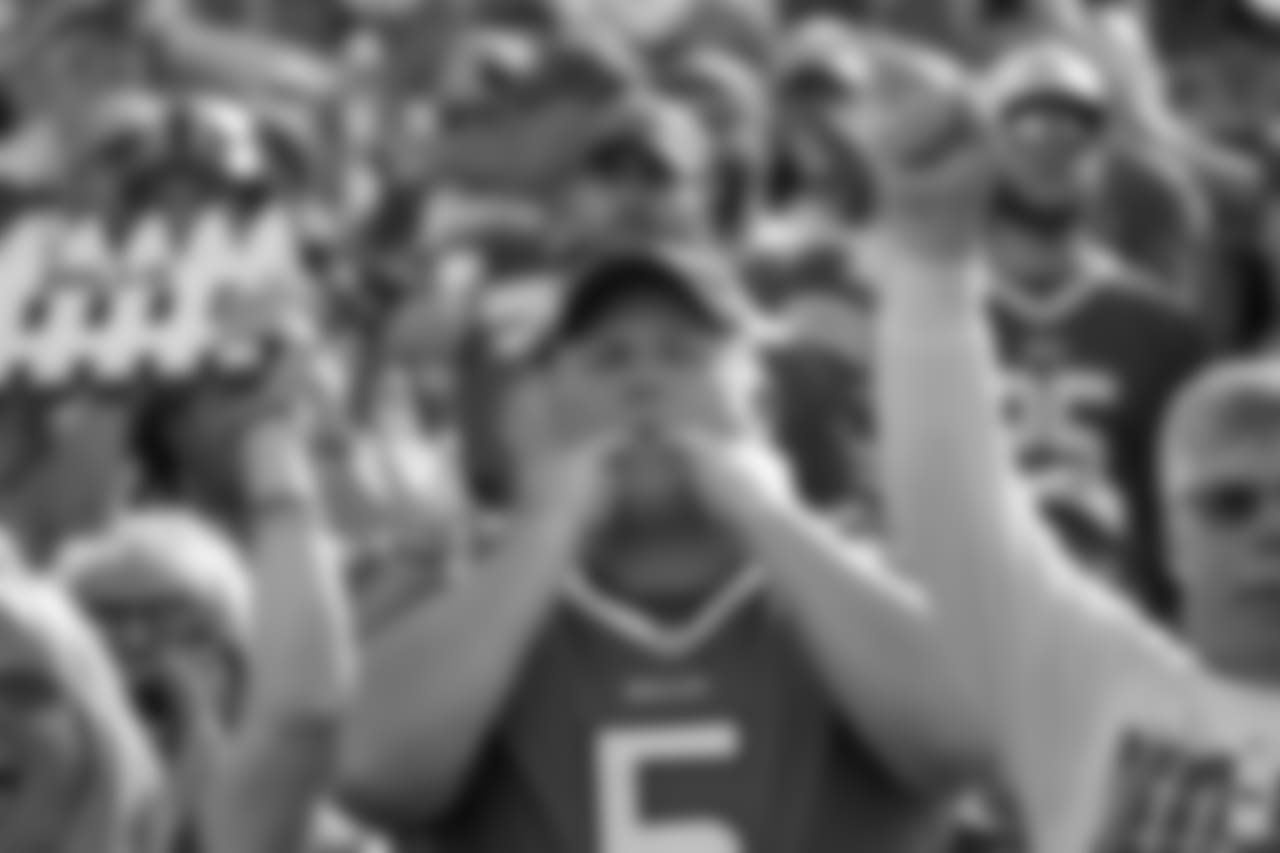 Bills fans At New Era Field for the Week 7 game against the Buccs.